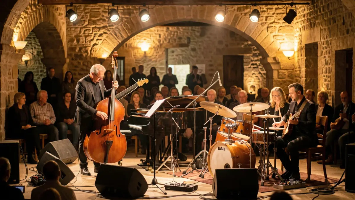 Image générique d'un concert de jazz dans un cadre intimiste.