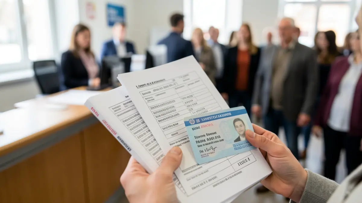 Image générique de documents administratifs pour une inscription à un service municipal.