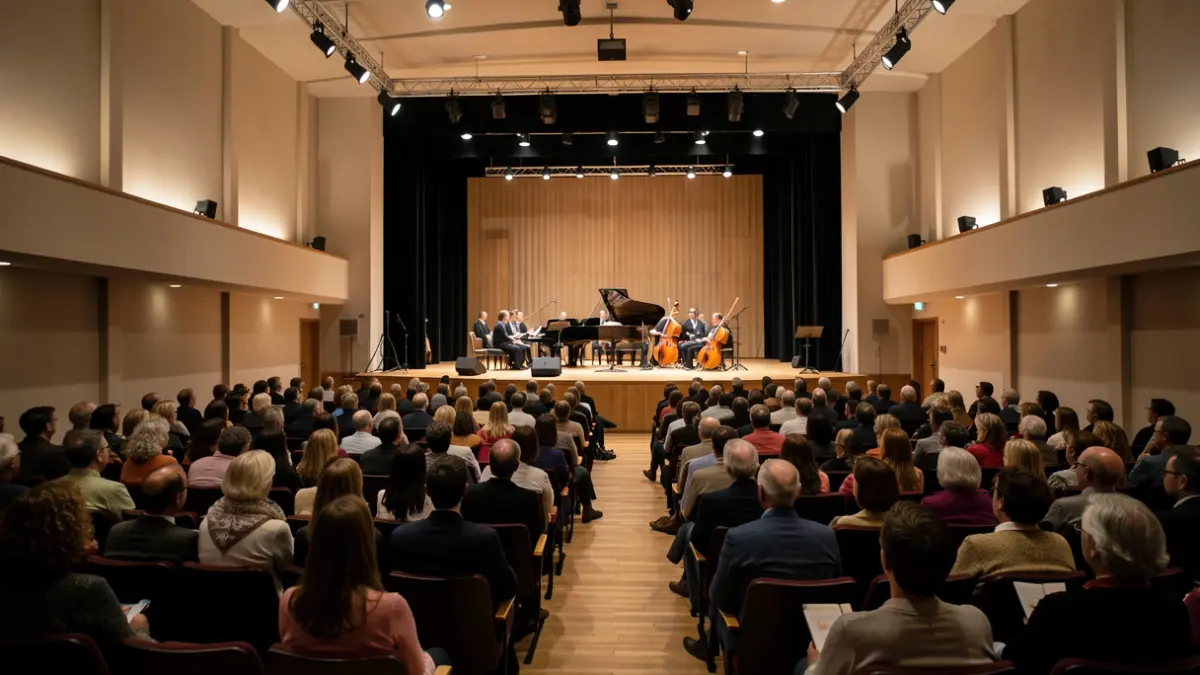 Generic image of the Campra auditorium at the Conservatoire Darius Milhaud in Aix-en-Provence.