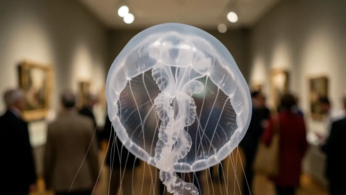 Image générique d'une méduse dans un musée.