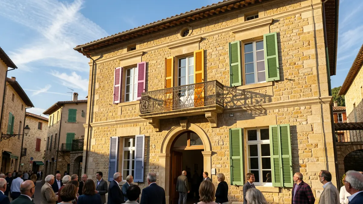 Facade of the town hall of Saint-Paul-de-Vence.