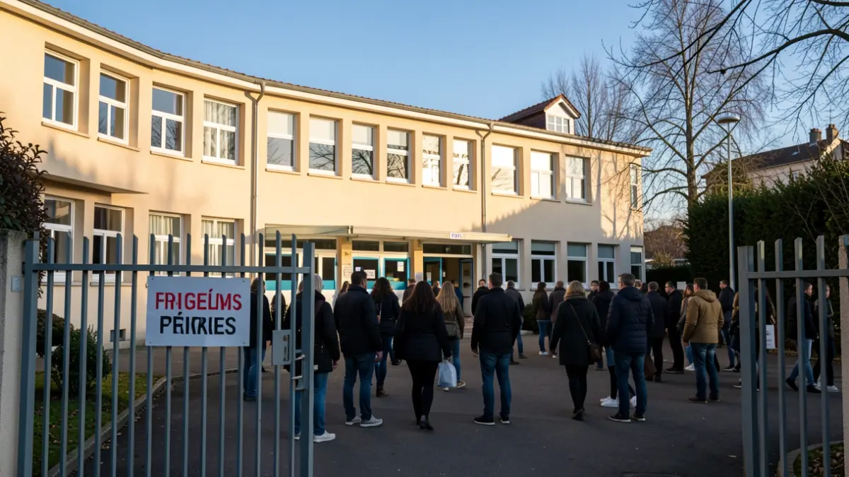 Image générique d'une école en France fermée en raison d'une grève.