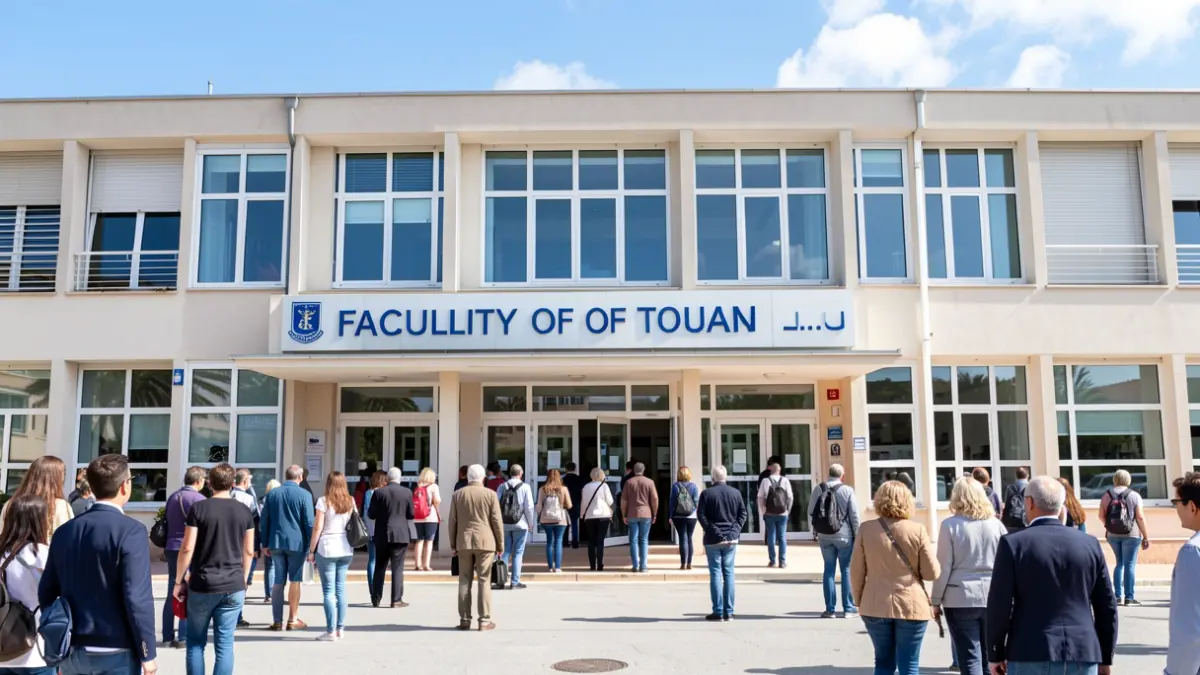 Façade de la faculté de droit de l'Université de Toulon.