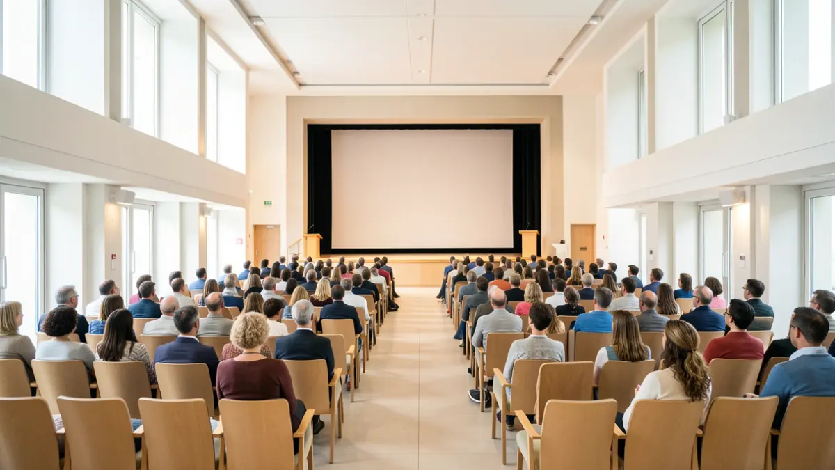 Image générique d'un auditorium vide.