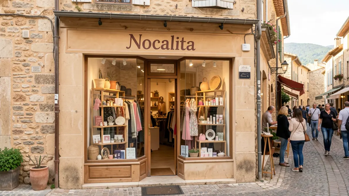 Facade of a new concept store in Saint-Martin-du-Var.
