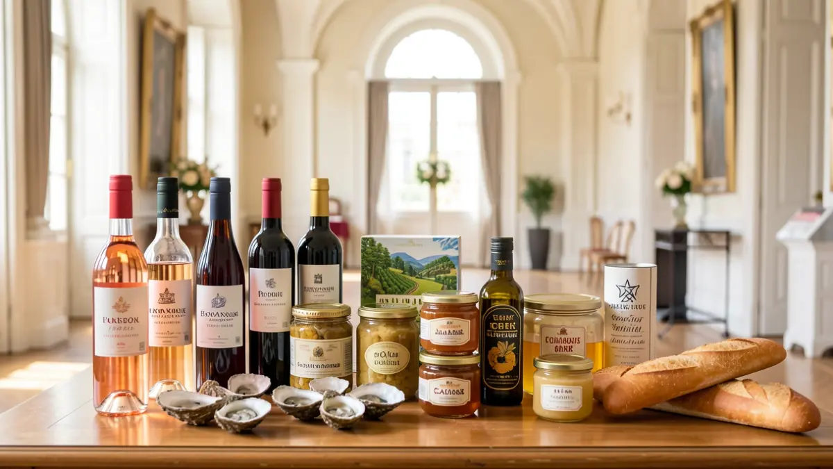 Generic image of award-winning local products from Provence-Alpes-Côte d'Azur at a ceremony.