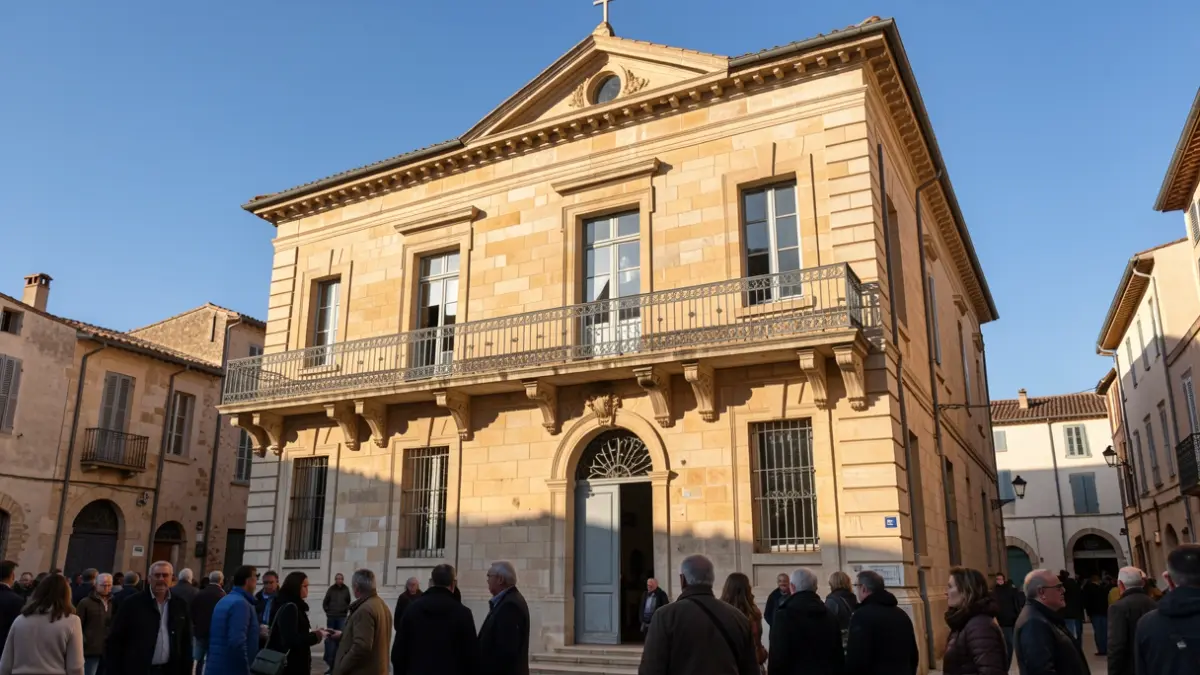 Facade of the Saint-Martin-du-Var town hall during Heritage Days.