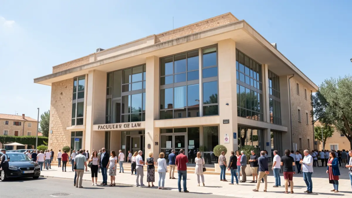 Facade of the Faculty of Law in Toulon.