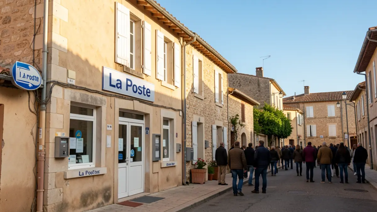 Generic image of a post office in a southern French town.