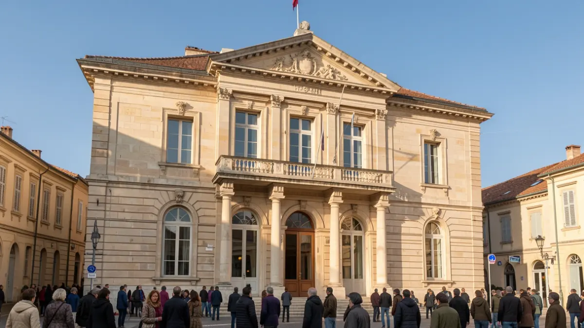 Façade de la mairie d'Aubagne.