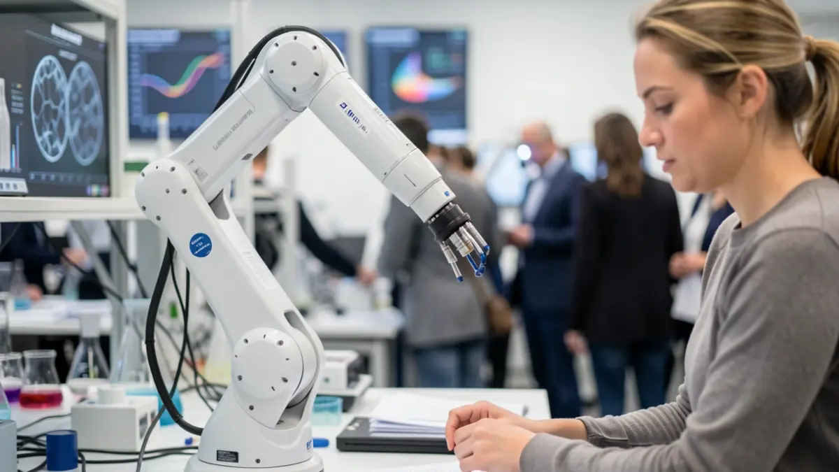 Generic image of robotics and artificial intelligence in a laboratory.