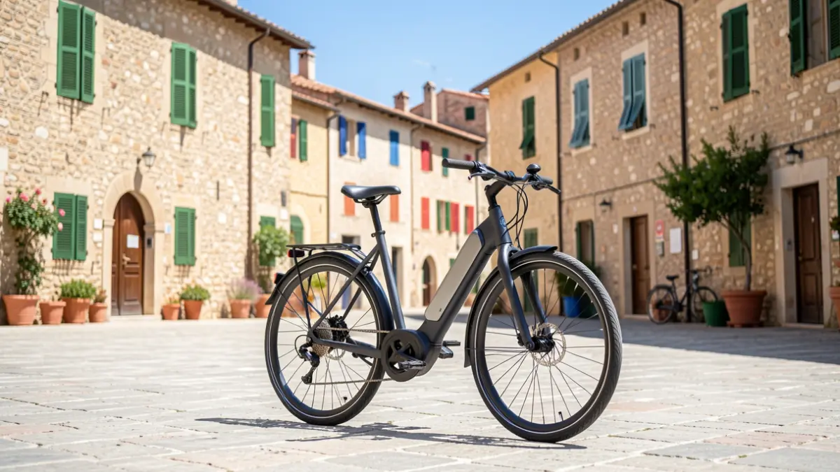 Vélo électrique prêté gratuitement dans un cadre ensoleillé à Carry-le-Rouet.