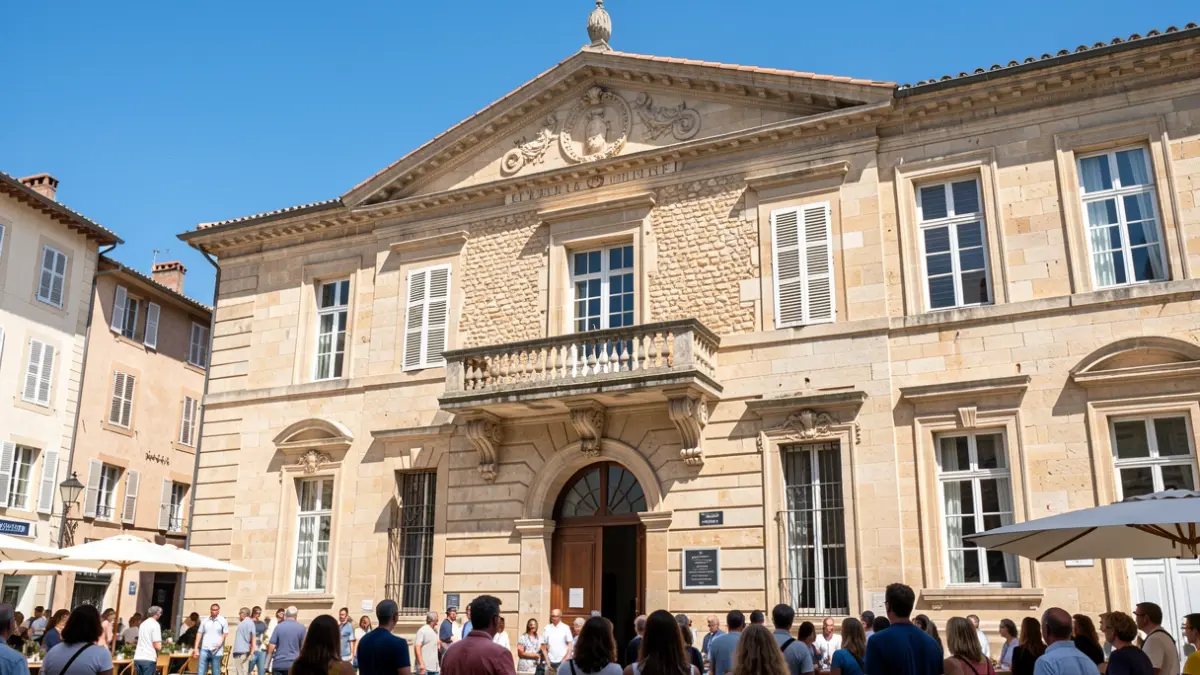 Façade de la mairie de L'Escarène.