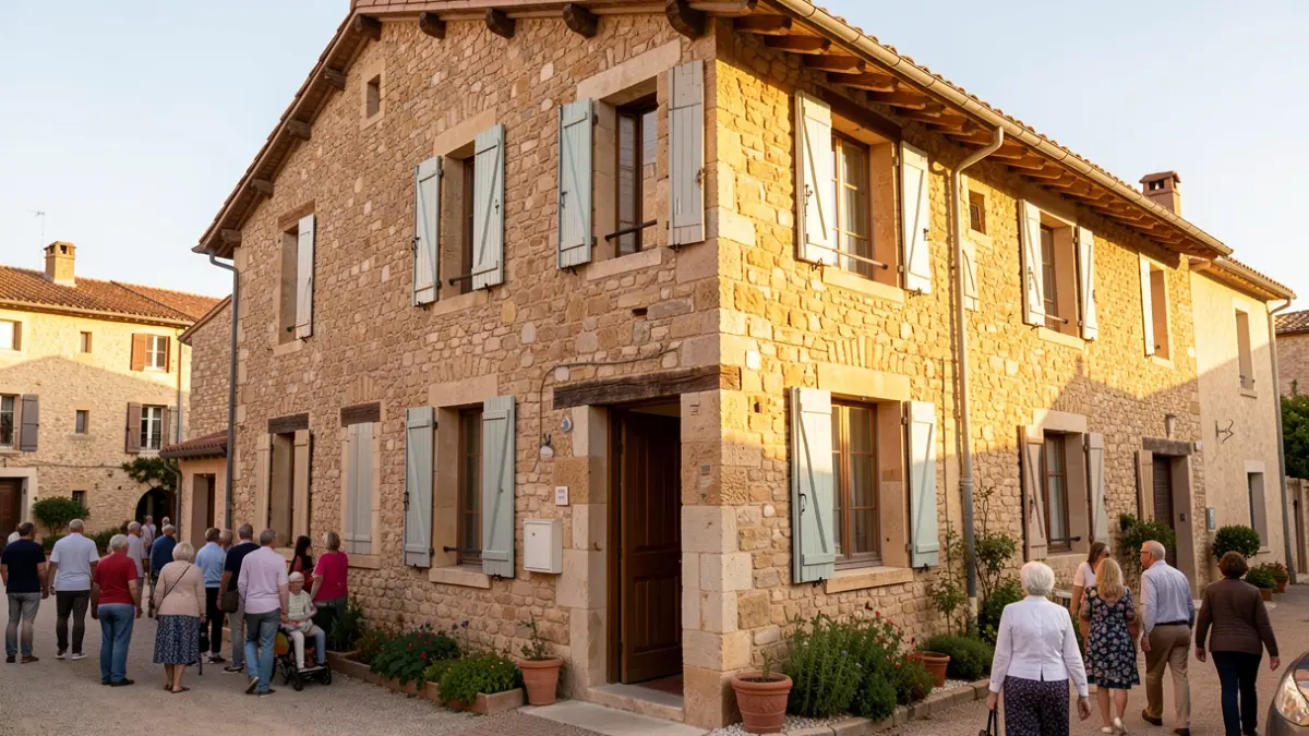 Generic image of a former retirement home being transformed into a senior residence in a Provençal village.