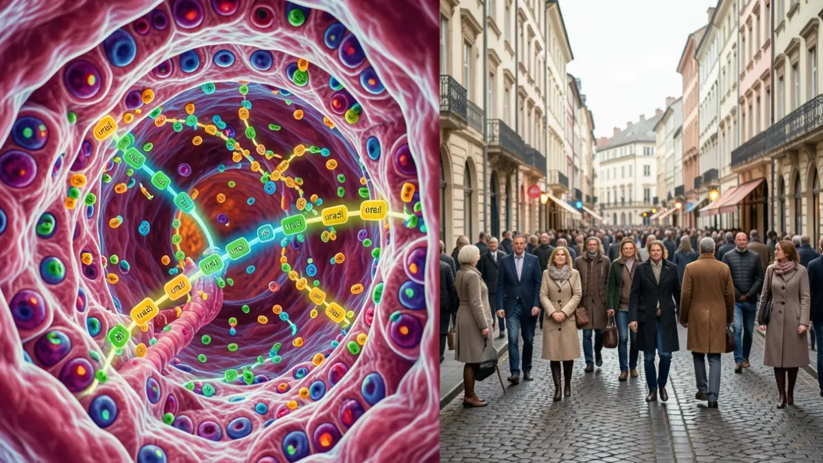 Generic image of a chain reaction of molecules in a microscopic environment.