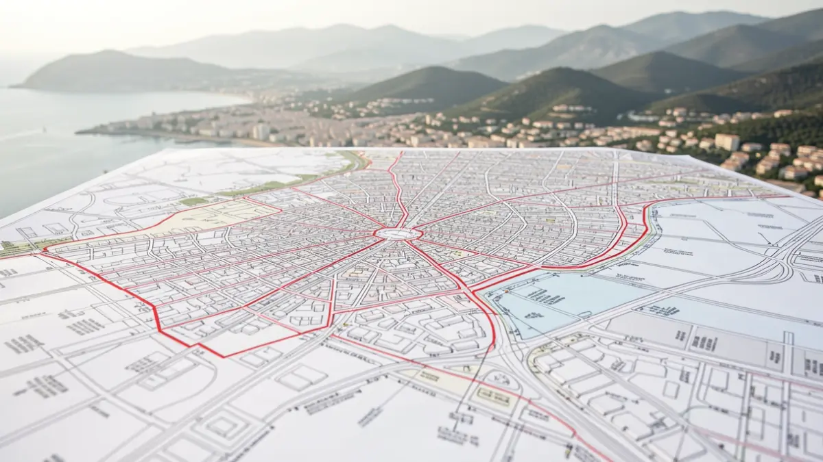 Generic image of an urban planning map.