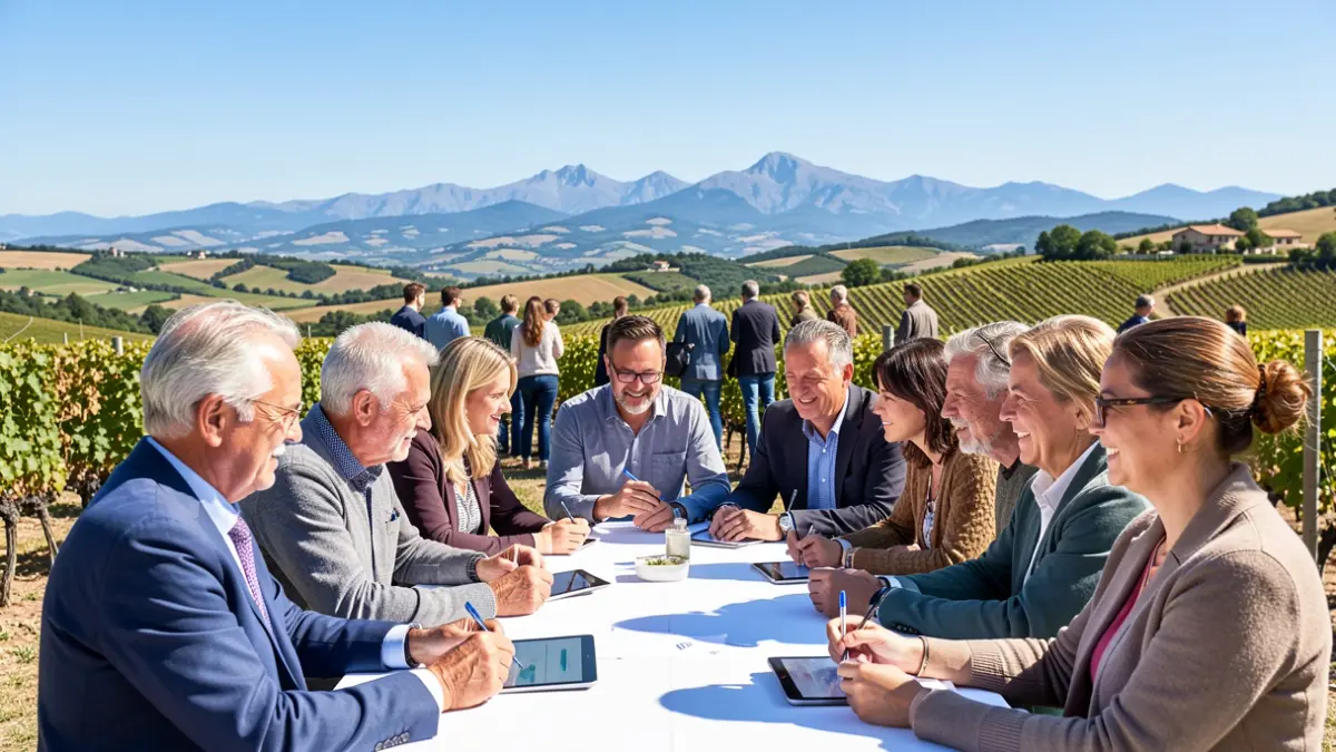 Image générique de participants à une enquête dans la région du Ventoux.