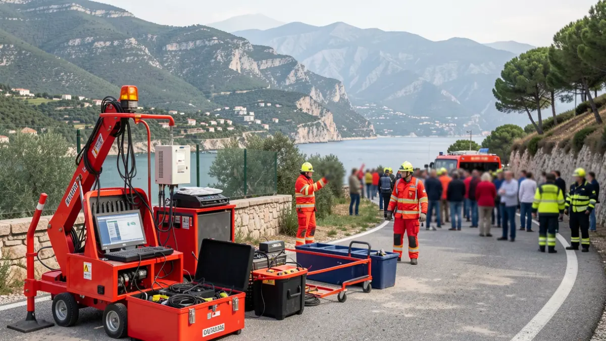 Crisis management exercise in the Roya valley for flood risk.