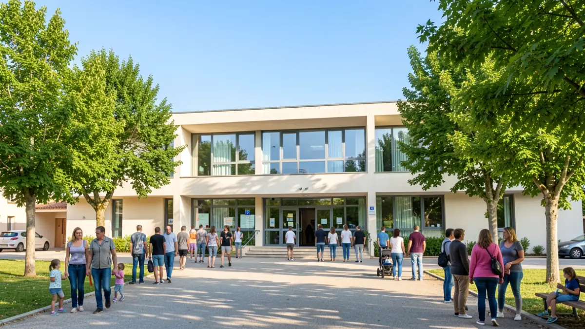 Image générique d'un centre communautaire moderne en Provence.