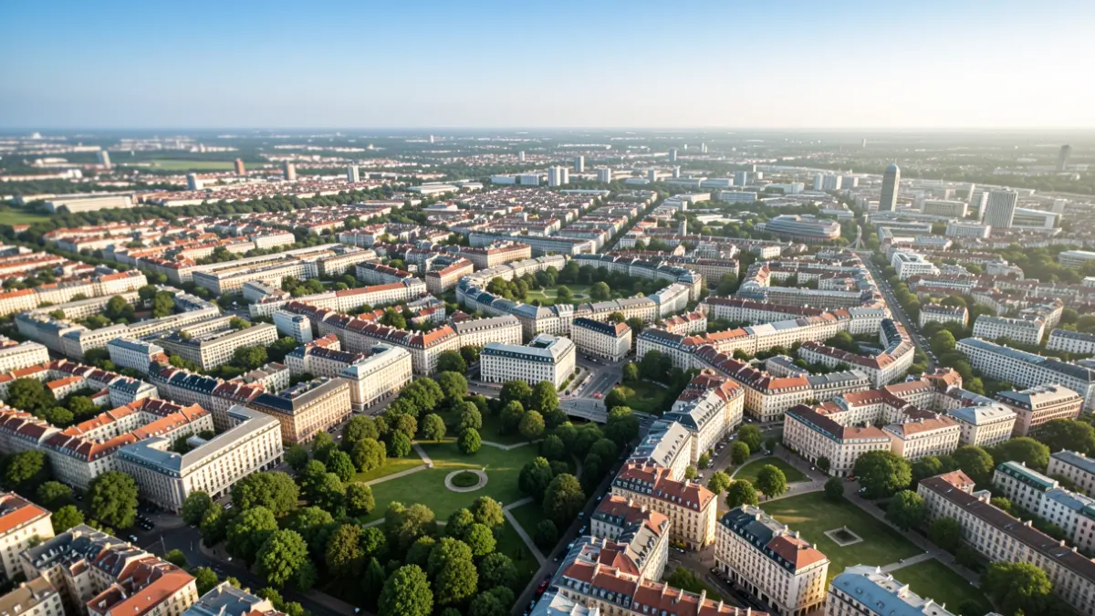 Generic image of an aerial view of a metropolitan area.