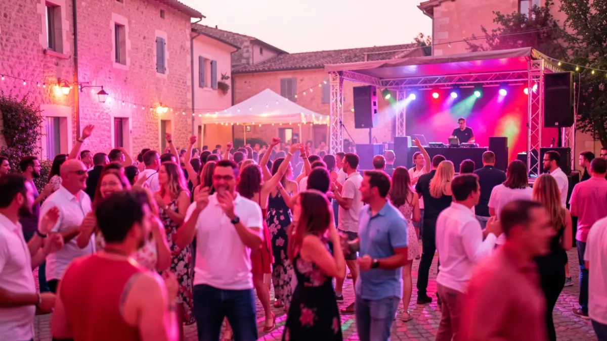 Image générique d'un festival festif et coloré avec une ambiance de fête.