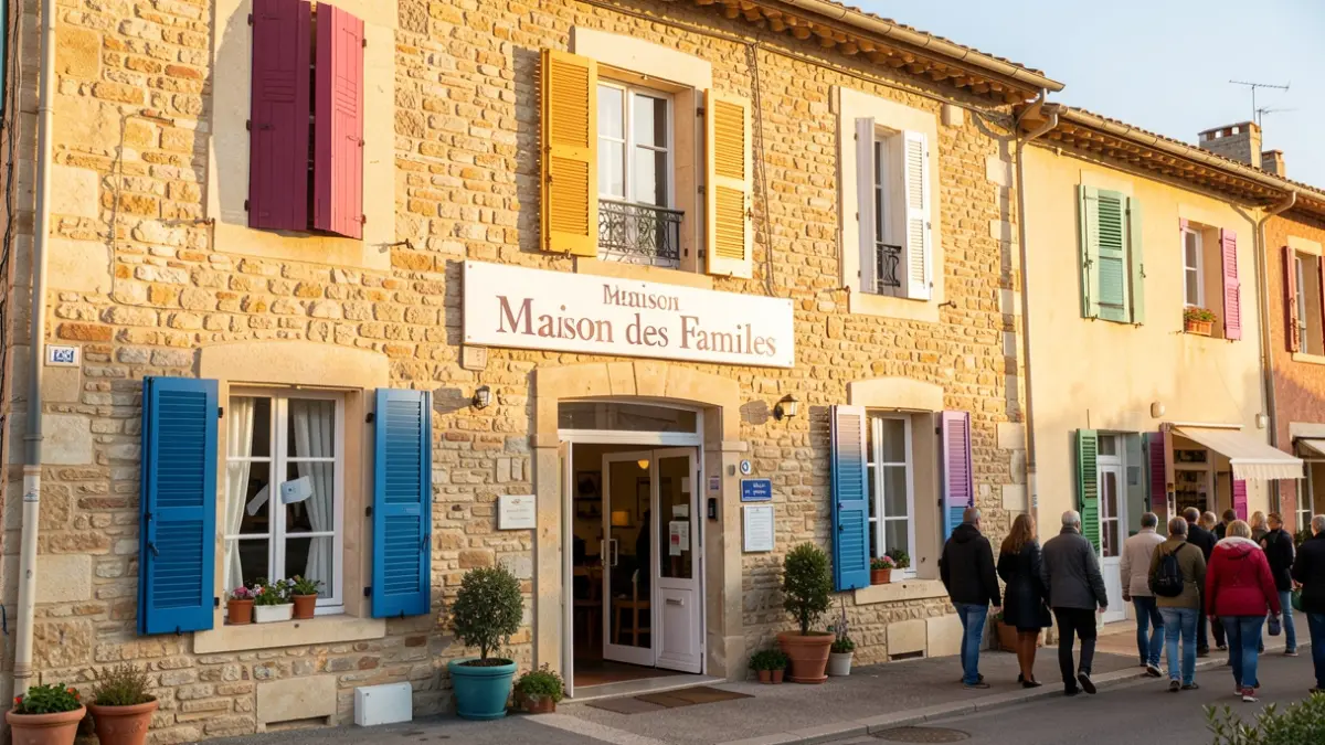 Generic image of the facade of an institutional building in Southern France, bathed in sunlight.