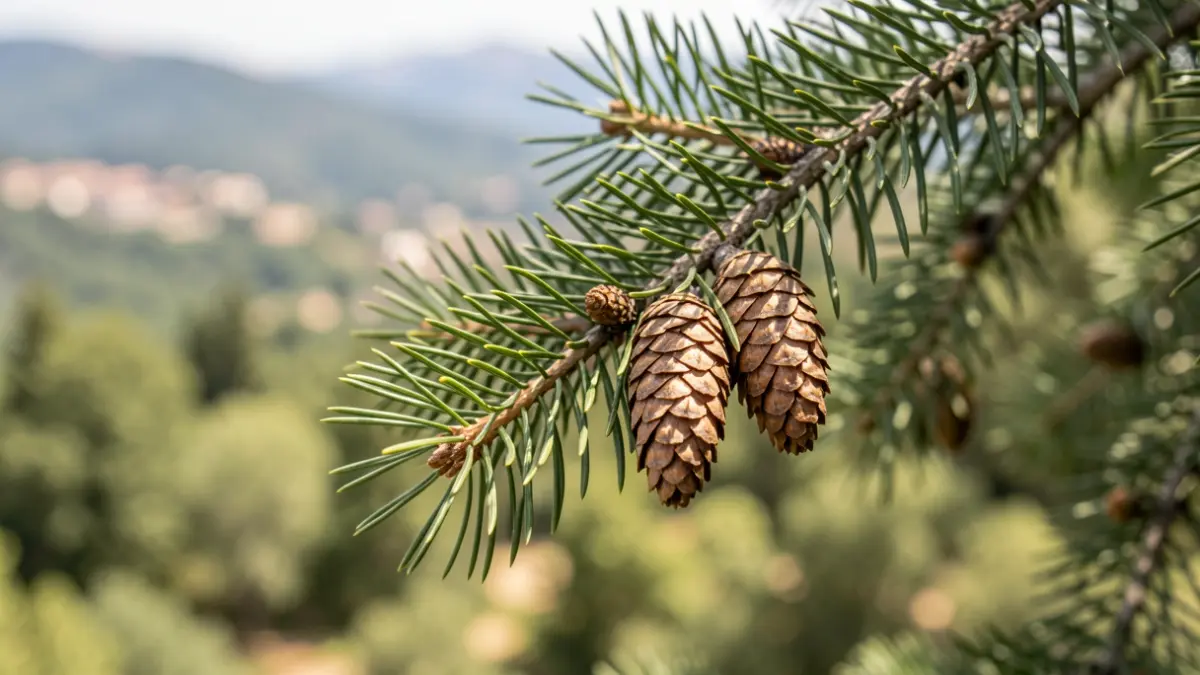 Image générique: avec un arrière-plan flou de paysage forestier méditerranéen.