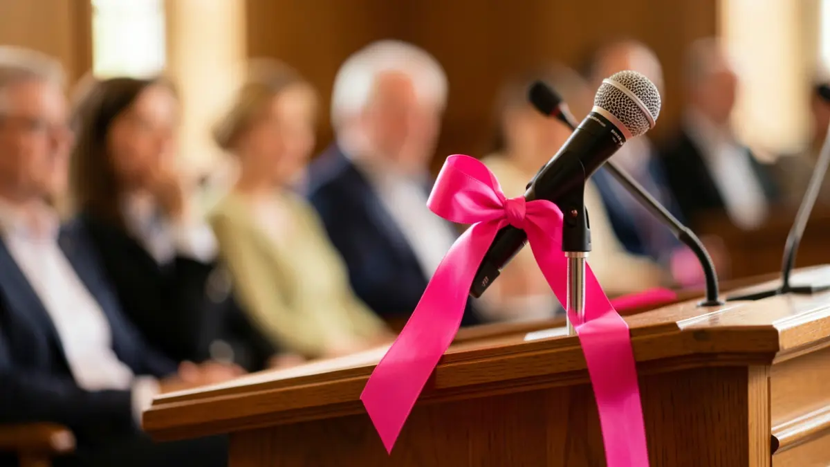 Image générique d'un ruban rose symbolisant la prévention du cancer du sein.