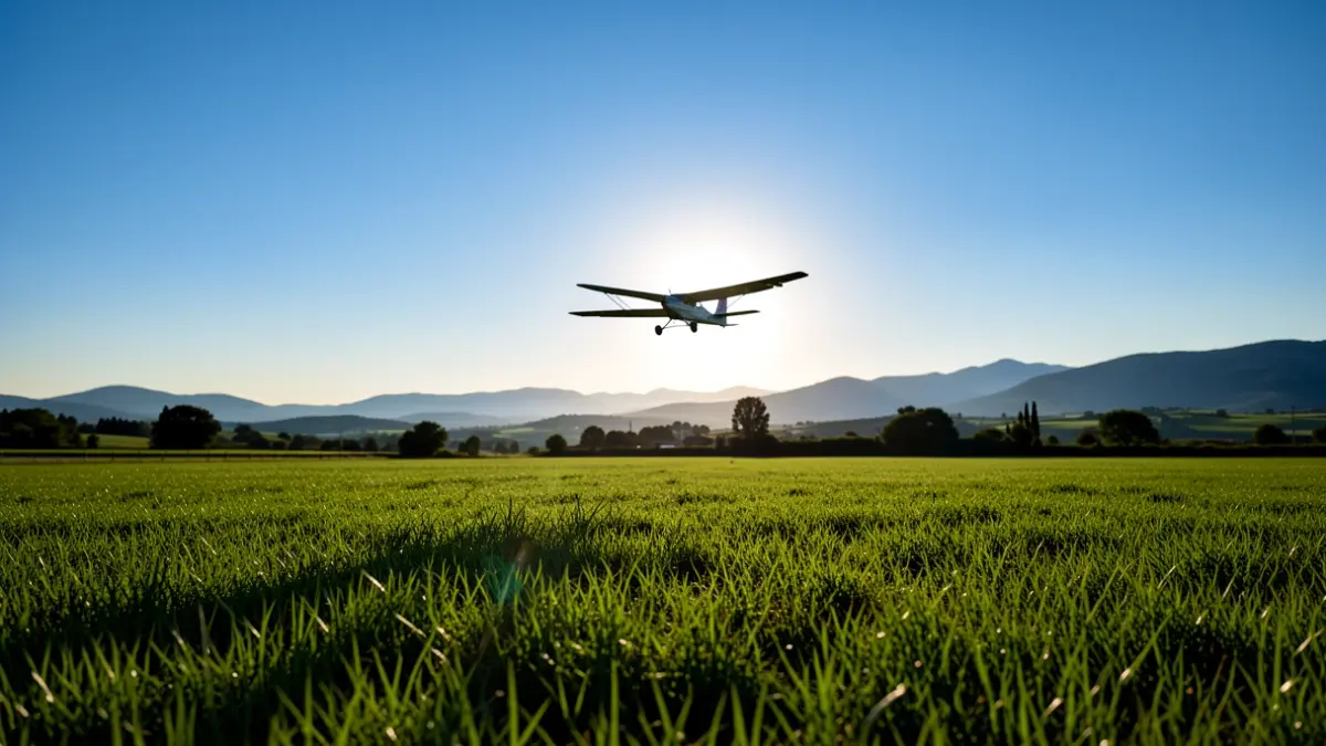 Generic image of a glider in the blue sky.