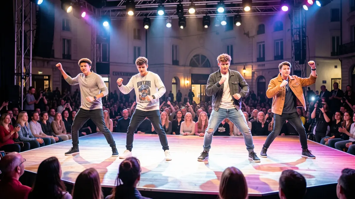 Generic image of four young dancers on stage.