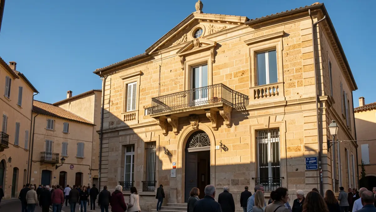 Façade de la mairie de Fuveau.