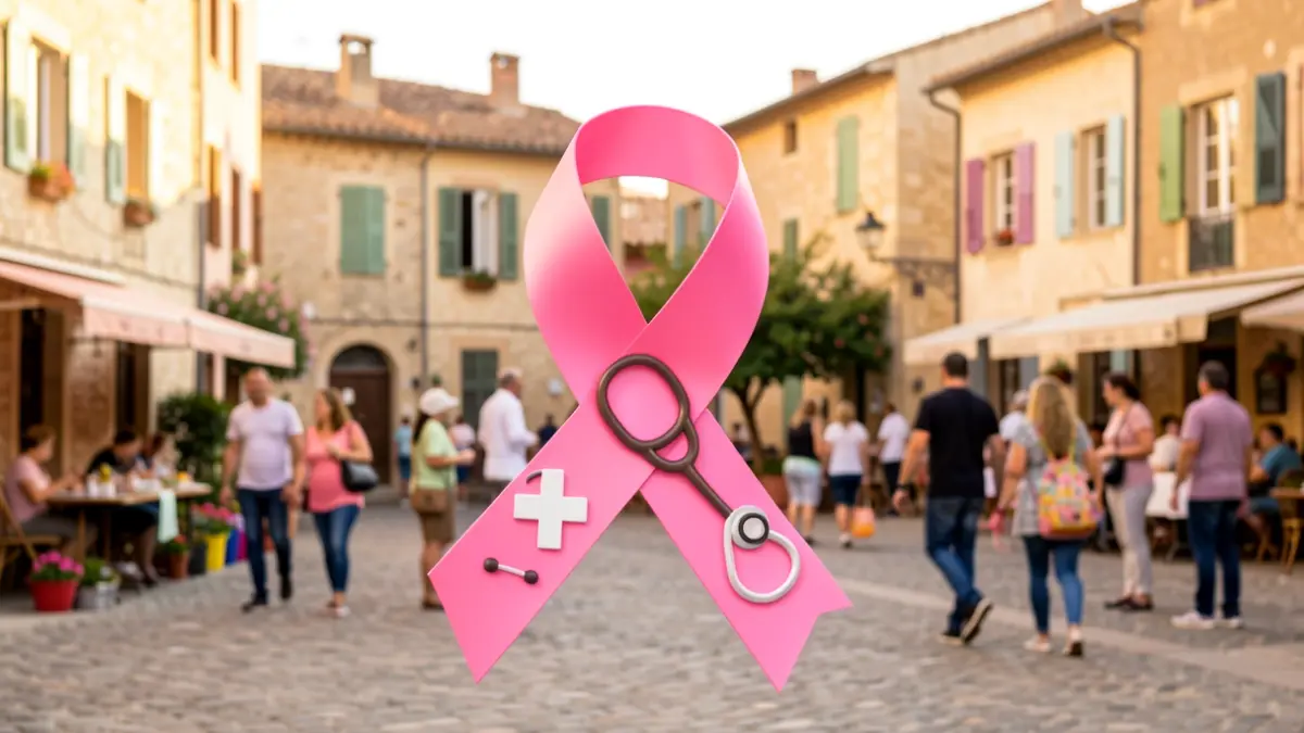 Generic image of the 'Octobre Rose' mobilization in Trets, featuring symbols of prevention and solidarity.